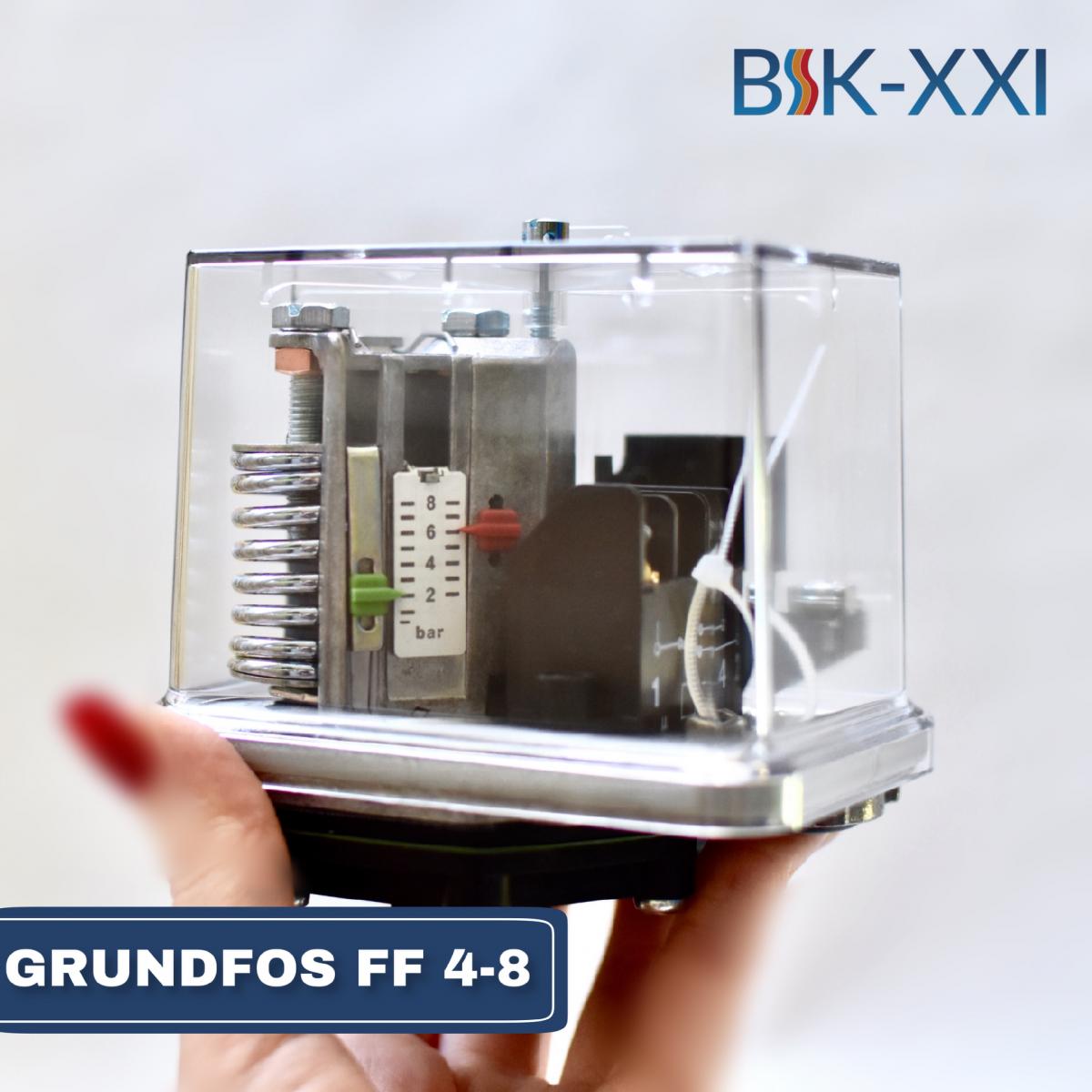 Реле давления GRUNDFOS FF 4-8 — простой и надежный способ автоматического контроля работы систем водоснабжения.